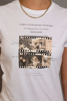 Daisy Street Main Character Energy Photo Negative Tee T-Shirts by Daisy Street as seen on celebrities