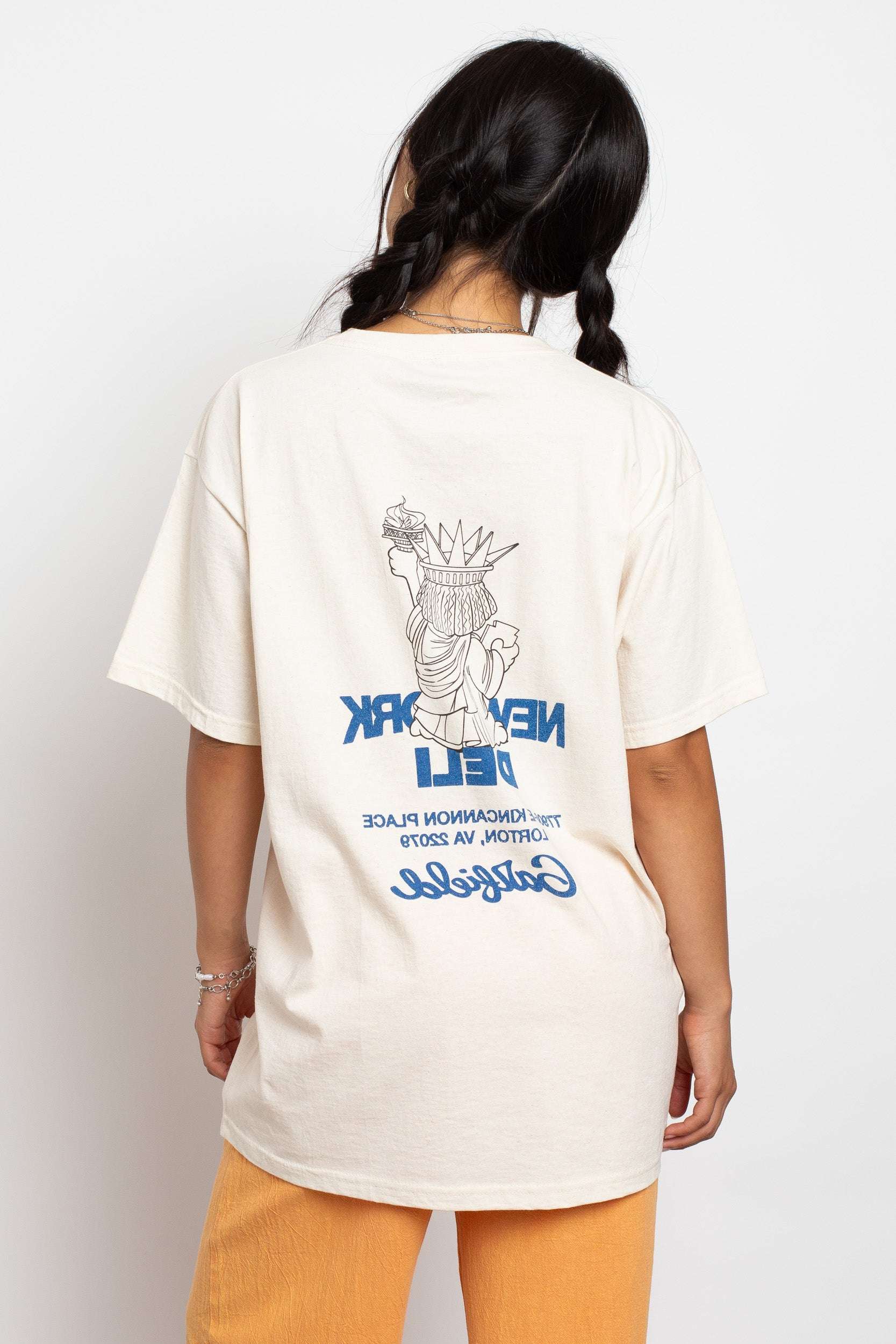 Daisy Street Garfield New York Deli Oversized Tee T-Shirt by Daisy Street as seen on celebrities