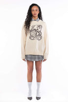 Daisy Street Cute Teddy Bear Intarsia Knit Jumper Jumper by Daisy Street as seen on celebrities