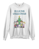 JUNKFOOD Peanuts Seasons Greetings Christmas Jumper