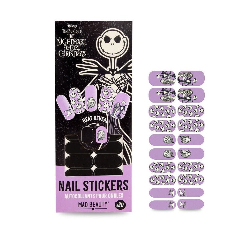 Shop Mad Beauty x Disney Nightmare Before Christmas Nail Stickers - Premium Nail Polish from Mad Beauty Online now at Spoiled Brat 