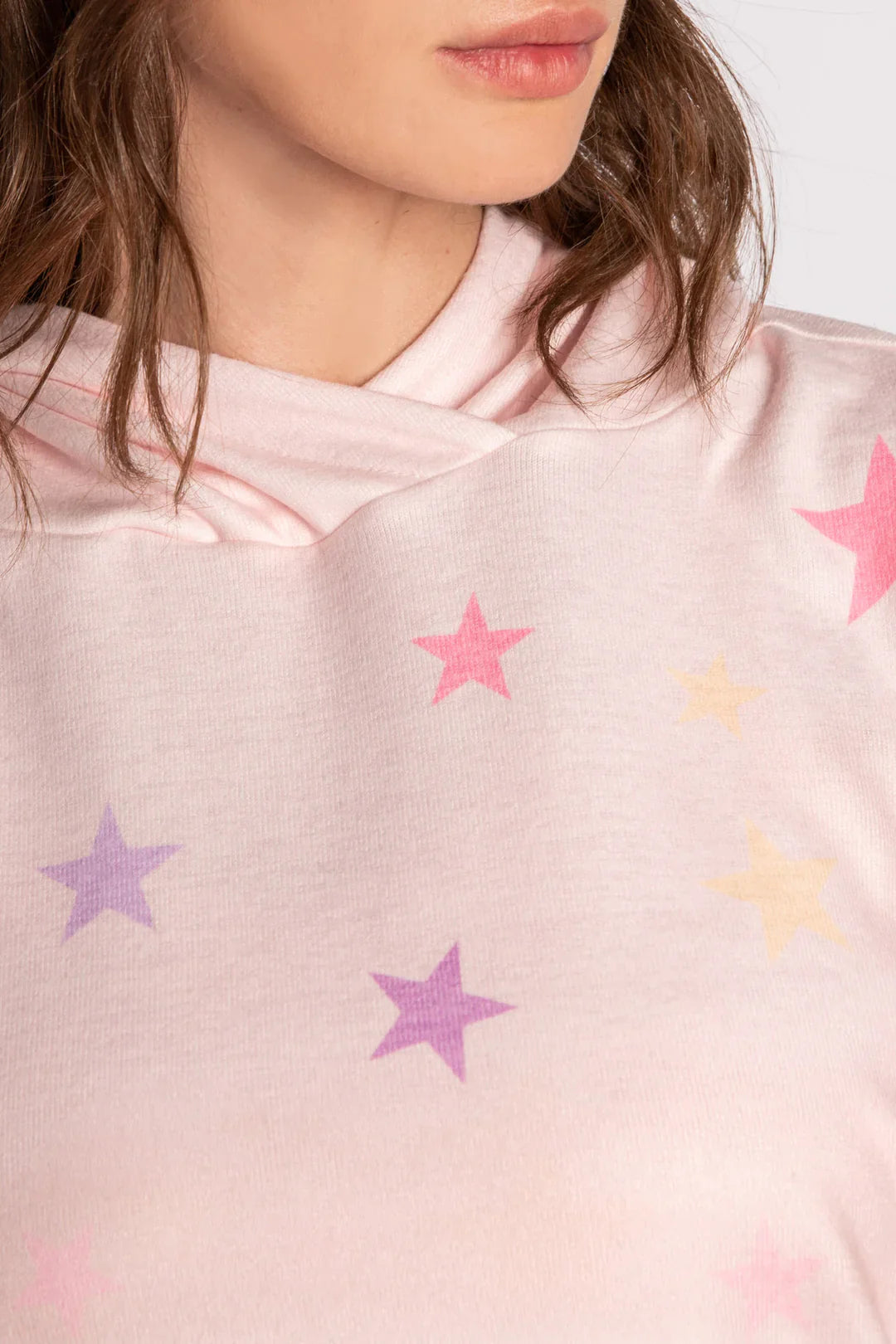 Shop PJ Salvage PJ Salvage Peach Party Star Hoodie online at Spoiled Brat