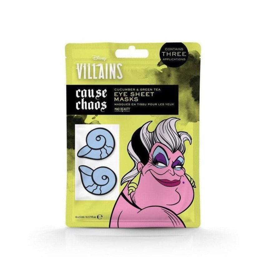 Shop Mad Beauty Disney Pop Villains Tissue Eye Masks - Premium Eye Pads from Mad Beauty Online now at Spoiled Brat 