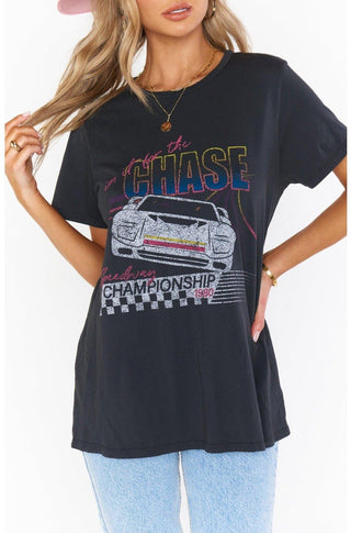 Shop Show Me Your Mumu Oliver Neon Car Graphic Tee - Premium T-Shirt from Show Me Your Mumu Online now at Spoiled Brat 