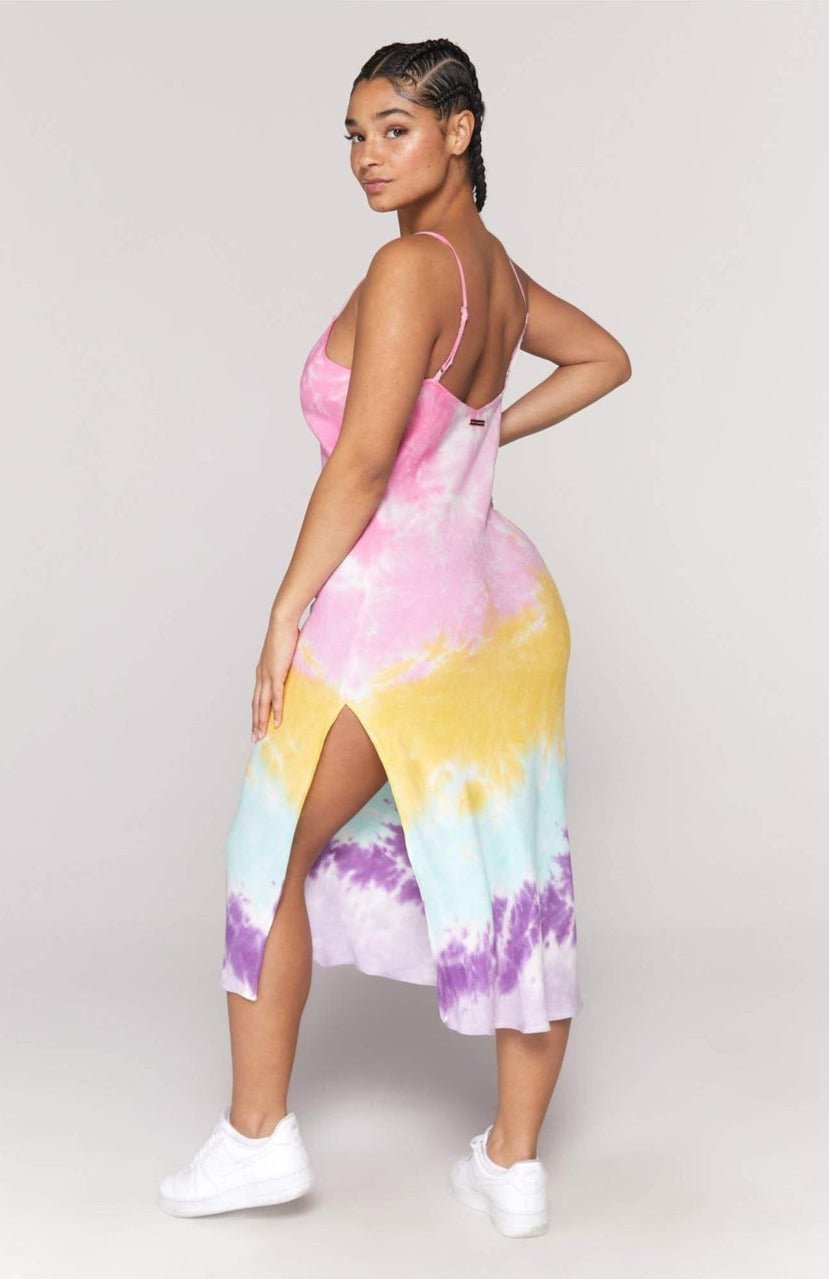 Spiritual Gangster Tie Dye Slip Maxi Dress Maxi Dress by Spiritual Gangster as seen on celebrities