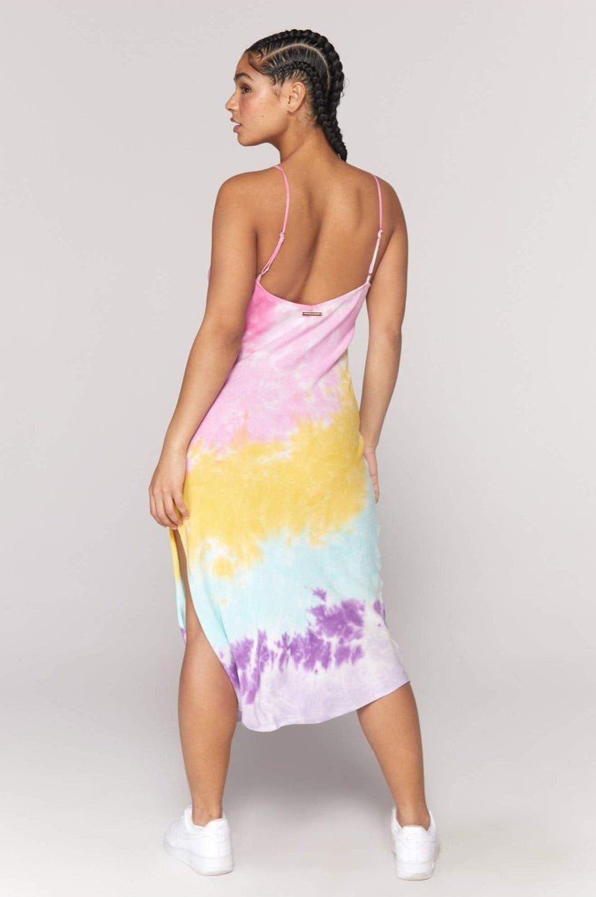 Shop Spiritual Gangster Spiritual Gangster Tie Dye Slip Maxi Dress online at Spoiled Brat