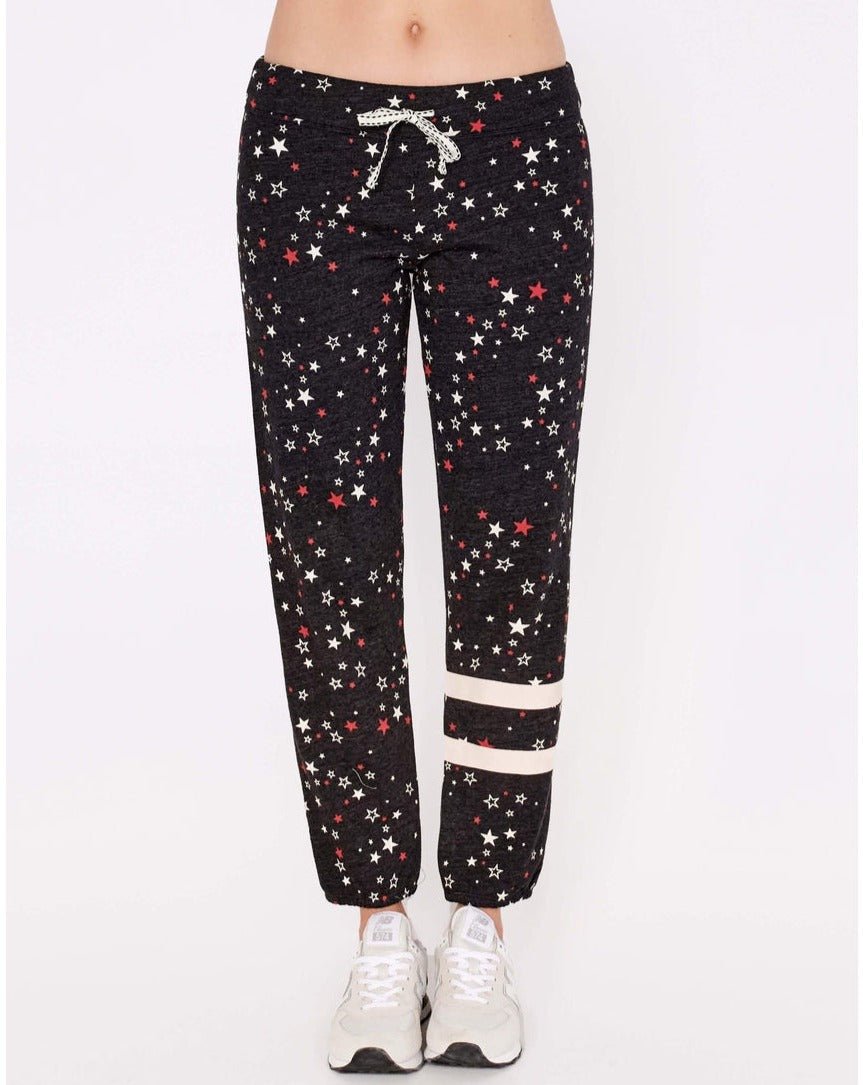 Shop Sundry Clothing Stripe Stars Classic Sweatpants - Premium Sweatpants from Sundry Online now at Spoiled Brat 