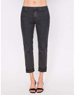 Shop Sundry Sundry Star Glitter Stripe Roll Up Chino Trousers online at Spoiled Brat