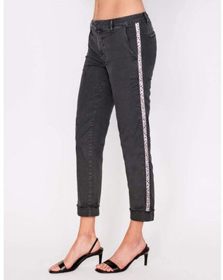 Shop Sundry Star Glitter Stripe Roll Up Chino Trousers - Spoiled Brat  Online