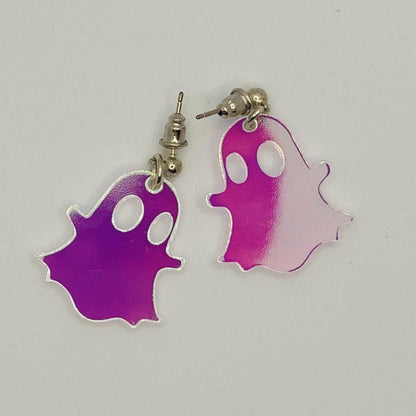Shop Suzywan DELUXE Holographic Ghost Halloween Earrings - Premium Earrings from Suzywan DELUXE Online now at Spoiled Brat 