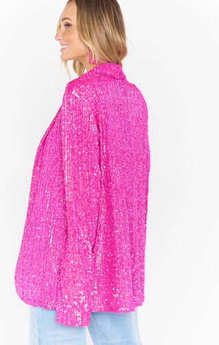 Shop Show Me Your Mumu Dance Blazer Pink Disco Sequin - Spoiled Brat  Online