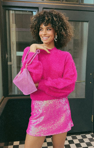 Shop Show Me Your Mumu Hot Pink Vienna Sweater - Spoiled Brat  Online