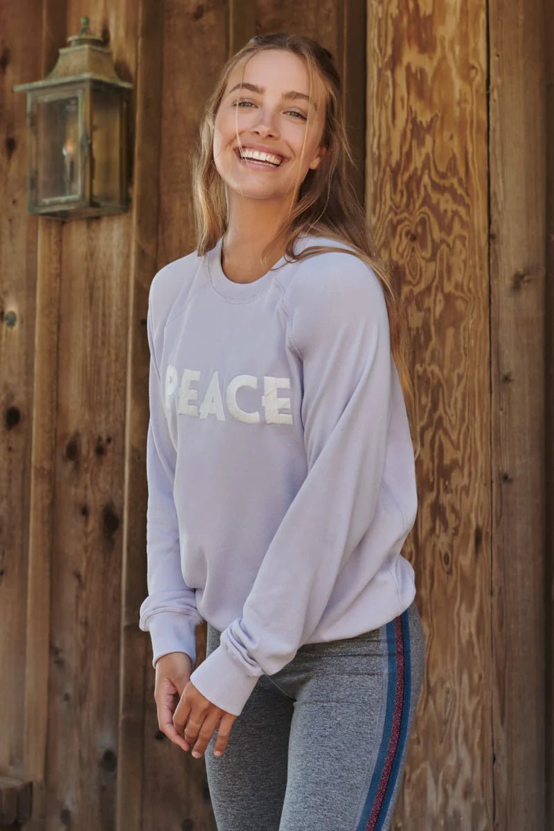 Shop Spiritual Gangster Peace Old School Pullover - Premium Sweater from Spiritual Gangster Online now at Spoiled Brat 