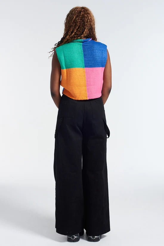 The Ragged Priest Destroy Knit Sleeveless Jumper Jumper by The Ragged Priest as seen on celebrities