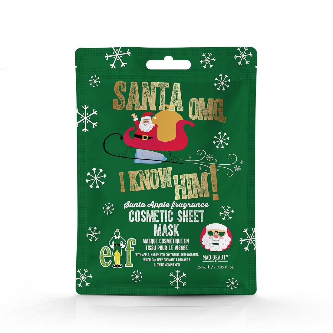 Buy Mad Beauty Warner Brothers ELF Santa Cosmetic Sheet Mask at Spoiled Brat  Online - UK online Fashion &amp; lifestyle boutique