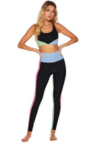Shop Beach Riot Beach Riot Colorblock Pretty Pastels Leggings as seen on Sarah Jayne Dunn Leggings for women – premium loungewear and festival fashion at Spoiled Brat