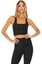 Shop Beach Riot Beach Riot Katya Houndstooth Crop Gym Top Crop Top for women – premium loungewear and festival fashion at Spoiled Brat