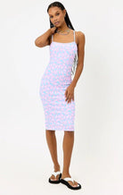 Shop Frankies Bikinis Frankies Bikinis Quinn Terry Midi Dress in Daisy Dream Midi Dress for women – premium loungewear and festival fashion at Spoiled Brat