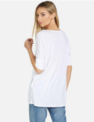 Shop Lauren Moshi Lauren Moshi Eva Sprinkle Lip T-Shirt T-Shirt for women – premium loungewear and festival fashion at Spoiled Brat