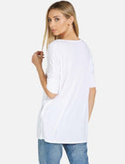 Shop Lauren Moshi Lauren Moshi Eva Sprinkle Lip T-Shirt T-Shirt for women – premium loungewear and festival fashion at Spoiled Brat