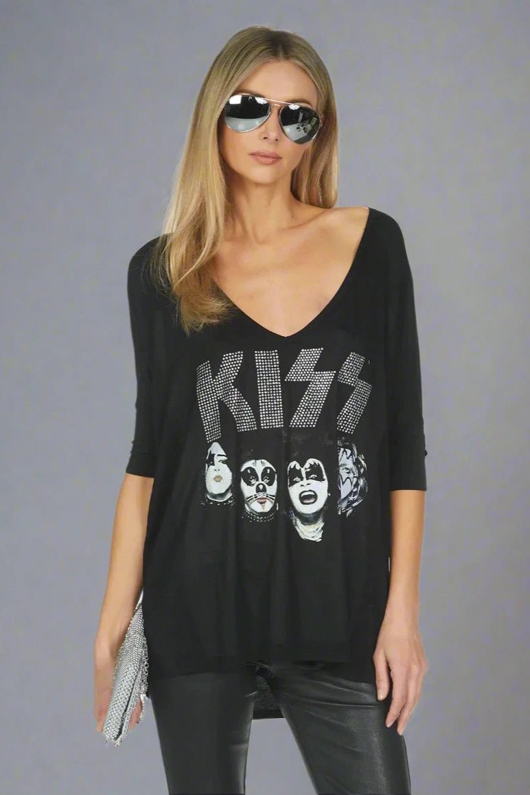 Shop Lauren Moshi Lauren Moshi Eva x Kiss Oversized T-Shirt T-Shirt for women – premium loungewear and festival fashion at Spoiled Brat