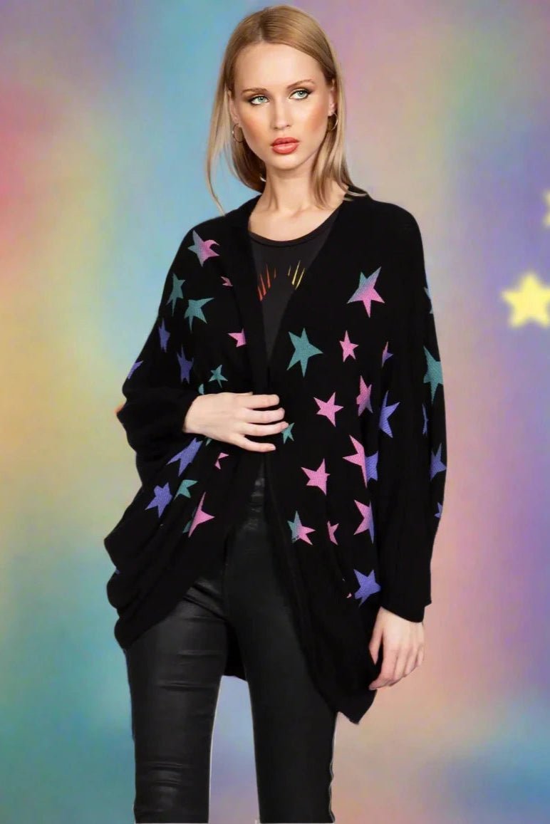 Shop Lauren Moshi Lauren Moshi Isla Ombre Stars Wrap Cardigan Wrap Cardigan for women – premium loungewear and festival fashion at Spoiled Brat