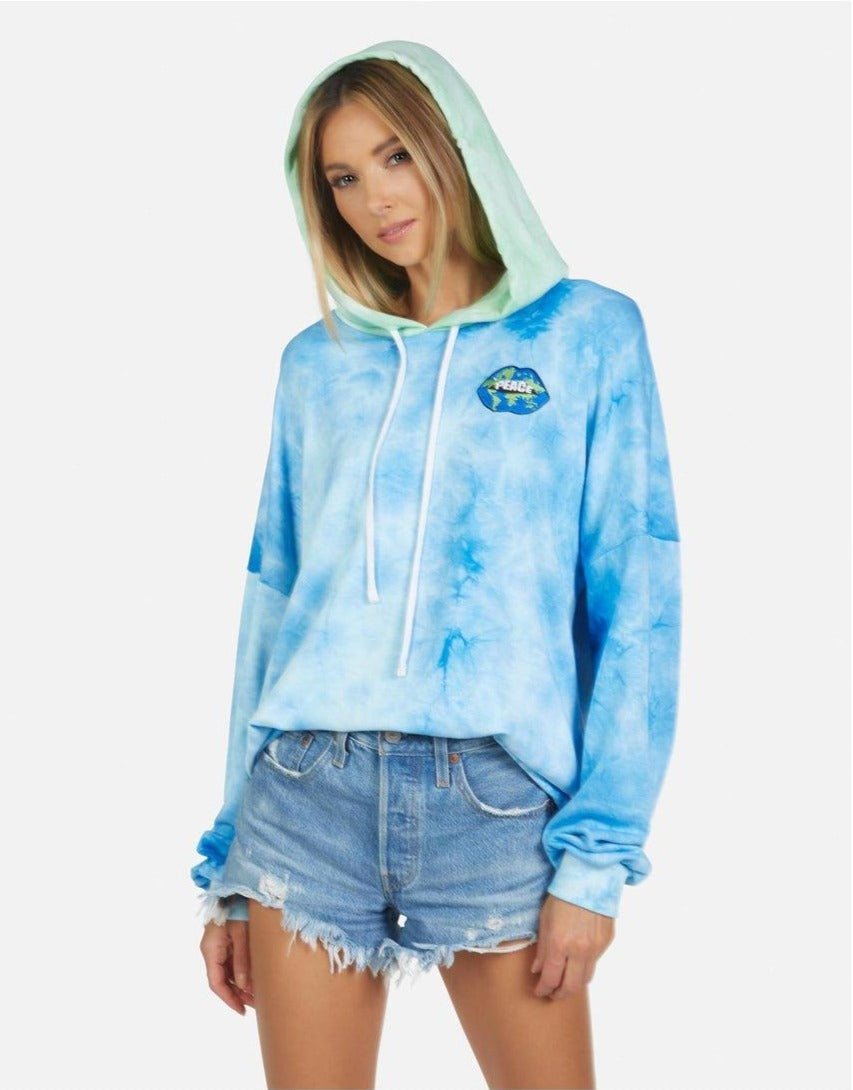 Lauren Moshi Lila World Peace Lips Hoodie as seen on Julianne Hough by Lauren Moshi – Hoodie – XS | Spoiled Brat UK