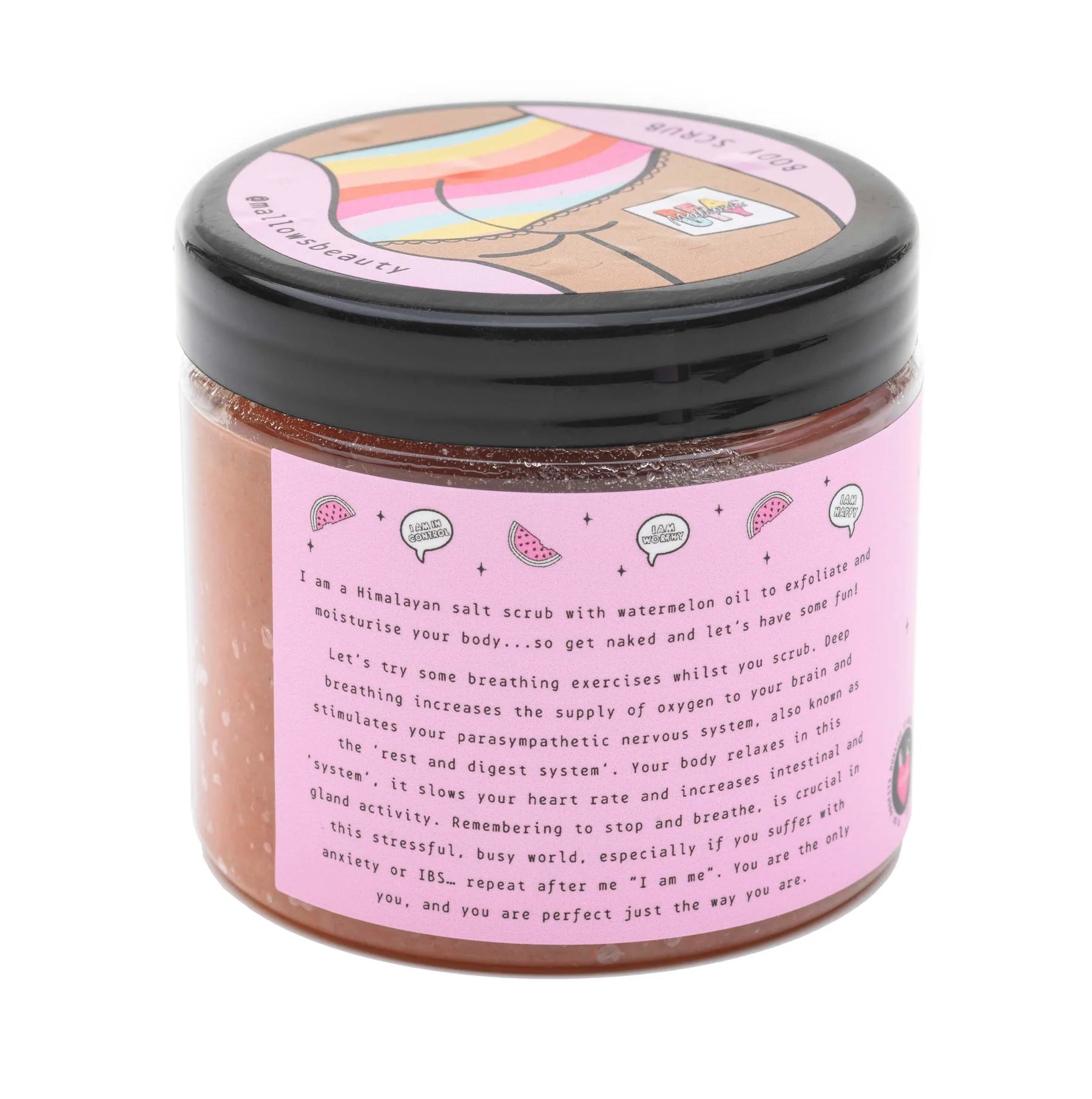 Shop Mallows Beauty Mallows Beauty Watermelon Pink Himalayan Body Scrub Beauty Kit for women – premium loungewear and festival fashion at Spoiled Brat
