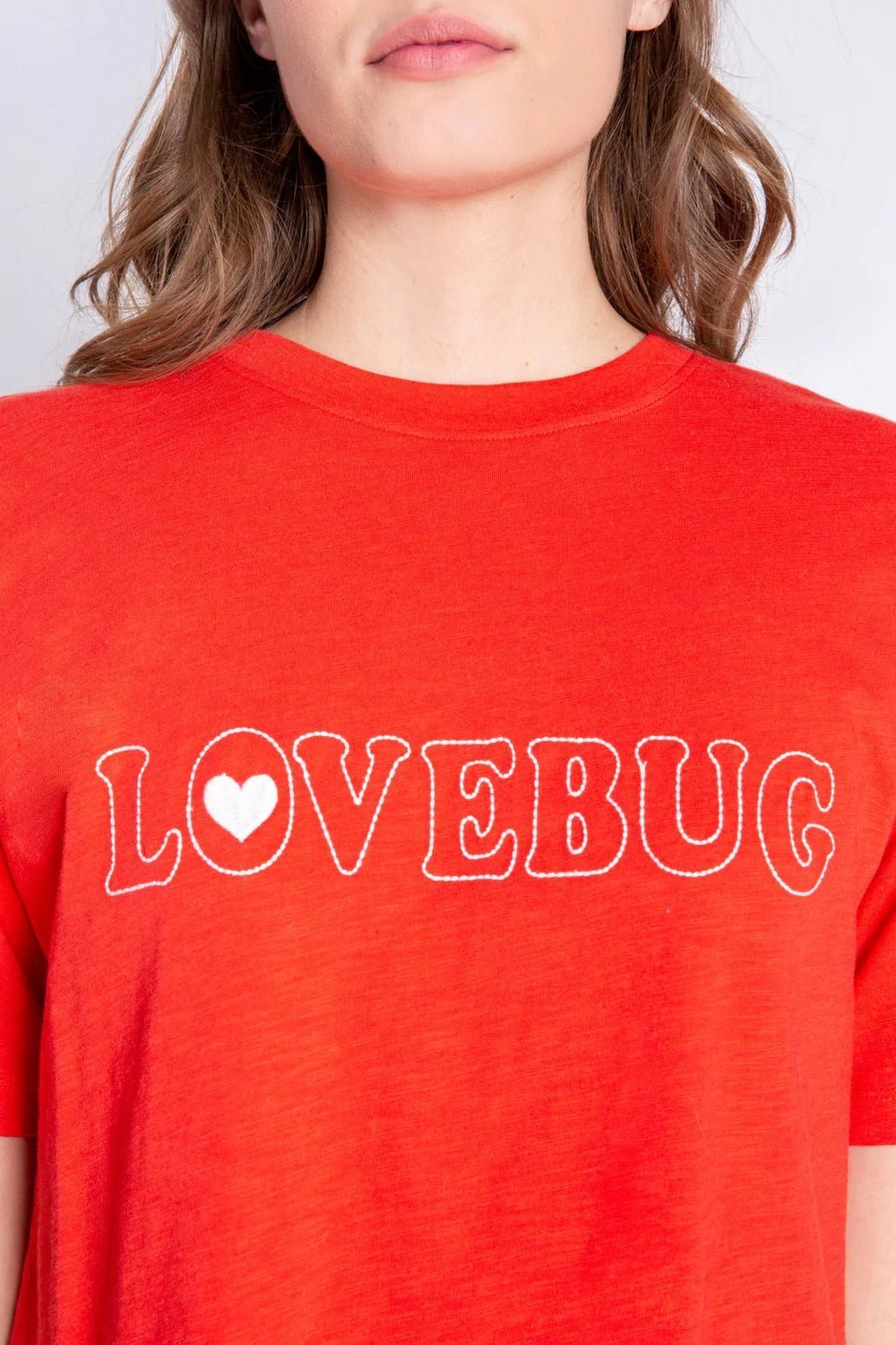Shop PJ Salvage PJ Salvage Lovebug Red Cotton T-Shirt Pyjamas for women – premium loungewear and festival fashion at Spoiled Brat
