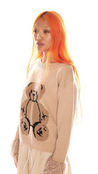 Basic Pleasure Mode Big Ted Fluffy Trim Jumper Jumper by Basic Pleasure Mode as seen on celebrities