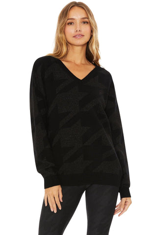 Shop Beach Riot Joey Houndstooth Knit Sweater - Spoiled Brat  Online