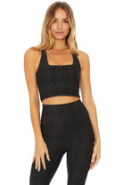 Shop Beach Riot Beach Riot Katya Houndstooth Crop Gym Top Crop Top for women – premium loungewear and festival fashion at Spoiled Brat