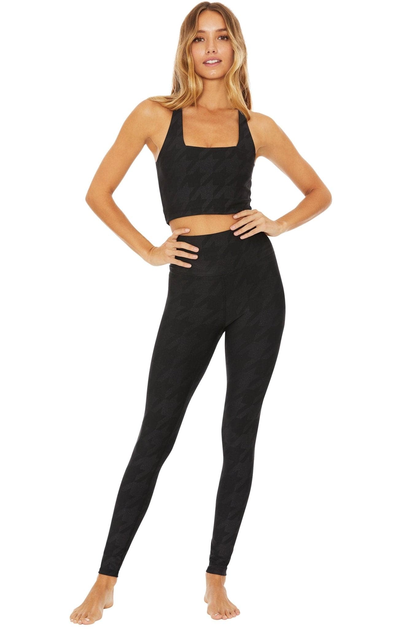 Beach Riot Piper Gunmetal Houndstooth Leggings by Beach Riot – Leggings – S | Spoiled Brat UK