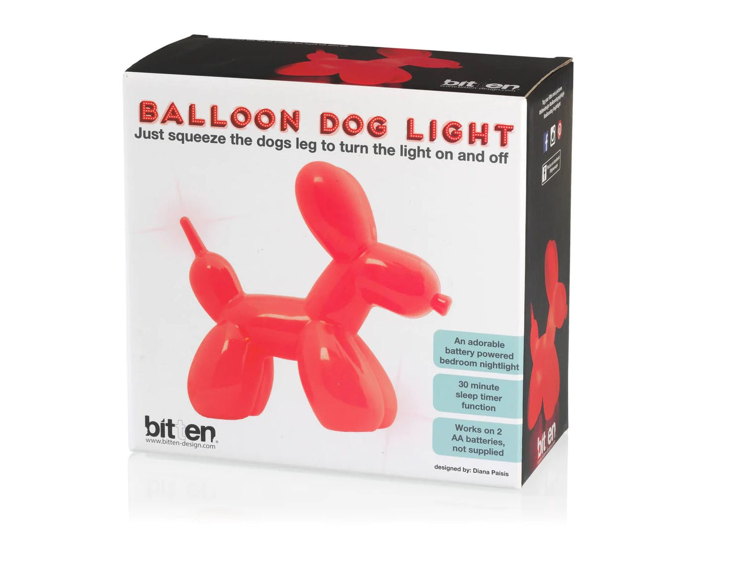 Shop Bitten Design Balloon Dog Night Light - Premium Hot Water Bottle from Bitten Online now at Spoiled Brat 