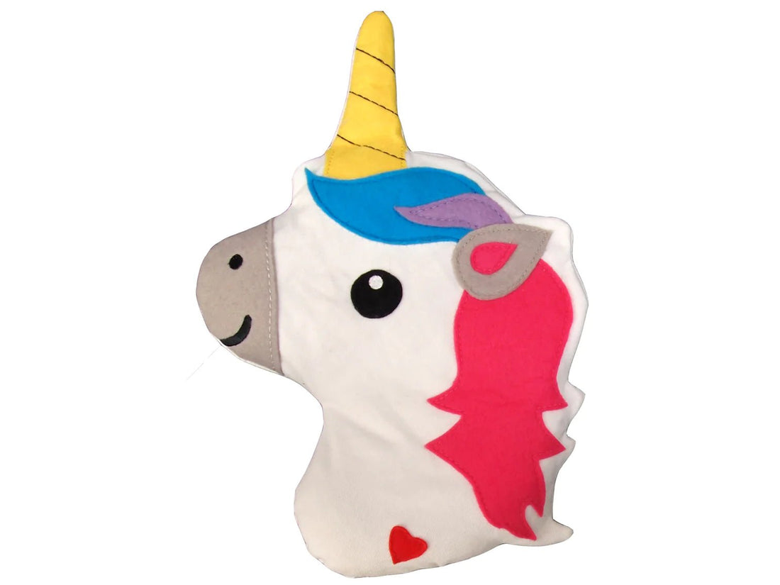 Shop Bitten Design Huggable Unicorn Head - Premium Hot Water Bottle from Bitten Online now at Spoiled Brat 