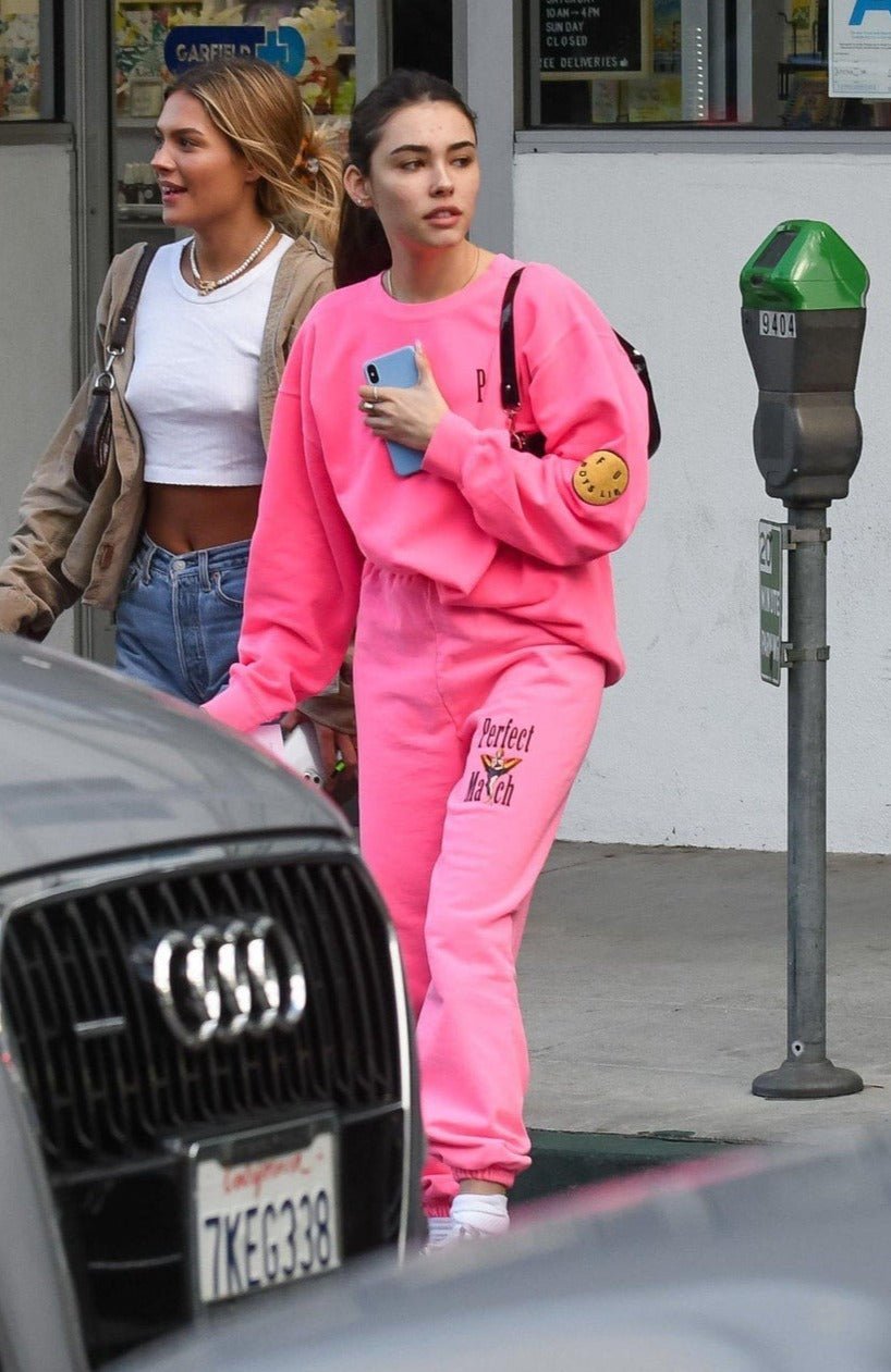 Shop Boys Lie Perfect Match Pink Sweatpants as seen on Madison Beer - Premium Sweatpants from Boys Lie Online now at Spoiled Brat 