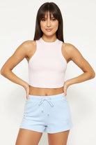 Shop Boys Lie Boys Lie Rose Pink Ribbed Tank Top Vest Top for women – premium loungewear and festival fashion at Spoiled Brat