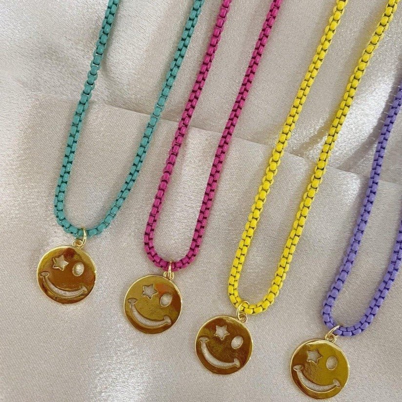 Buy Bracha Be Happy Face Chain Necklace at Spoiled Brat  Online - UK online Fashion &amp; lifestyle boutique