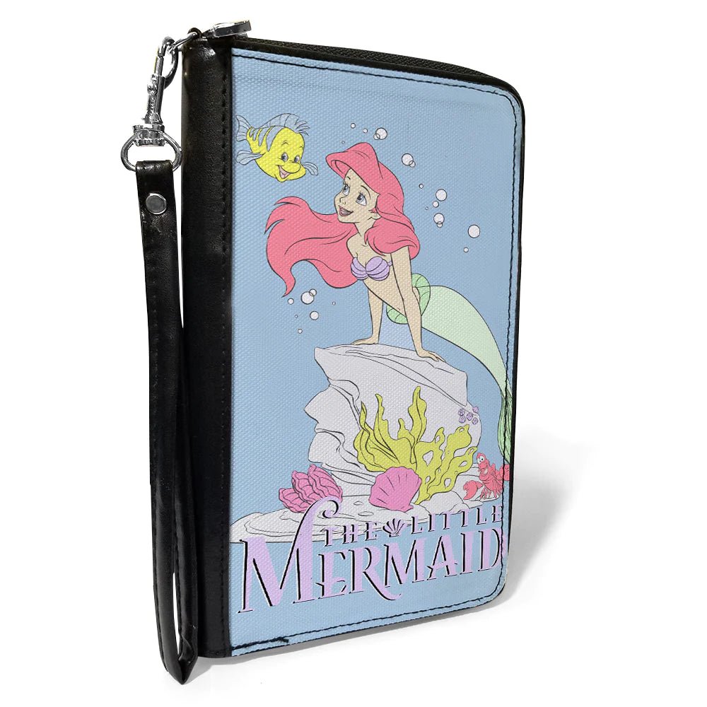Shop Buckle Down Disney Ariel &amp; Flounder PU Zip Around Wallet Rectangle - Premium Wallet from Buckle Down Products Online now at Spoiled Brat 