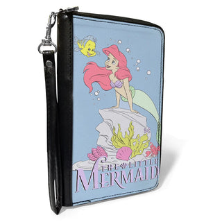 Shop Buckle Down Disney Ariel & Flounder PU Zip Around Wallet Rectangle - Premium Wallet from Buckle Down Products Online now at Spoiled Brat 