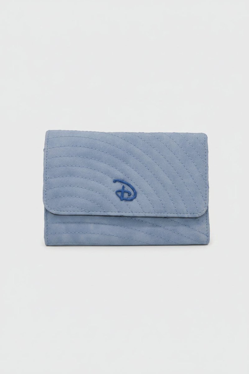 Shop Buckle Down Products Buckle Down Disney Logo Sky Blue Fold Over Wallet Wallet for women – premium loungewear and festival fashion at Spoiled Brat
