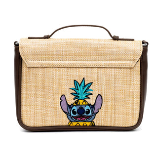 Shop Buckle Down Lilo and Stitch Raffia Straw Cross Body Bag - Premium Cross Body Bag from Buckle Down Products Online now at Spoiled Brat 