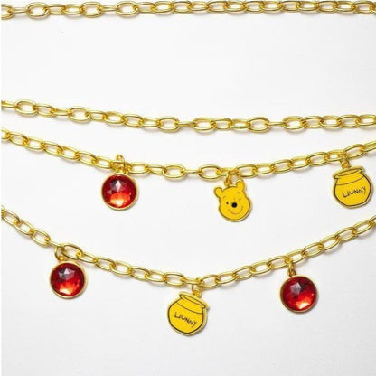 Shop Buckle Down Products Winnie the Pooh Charm Chain Belt - Premium Belt from Buckle Down Products Online now at Spoiled Brat 