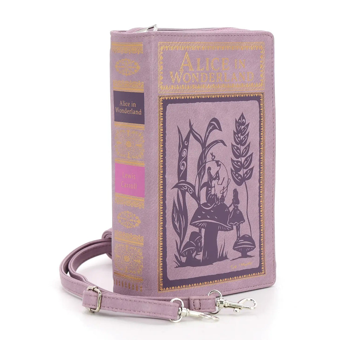 Shop Alice in Wonderland Book Clutch Bag in Vinyl - Premium Clutch Bag from Comeco INC Online now at Spoiled Brat 