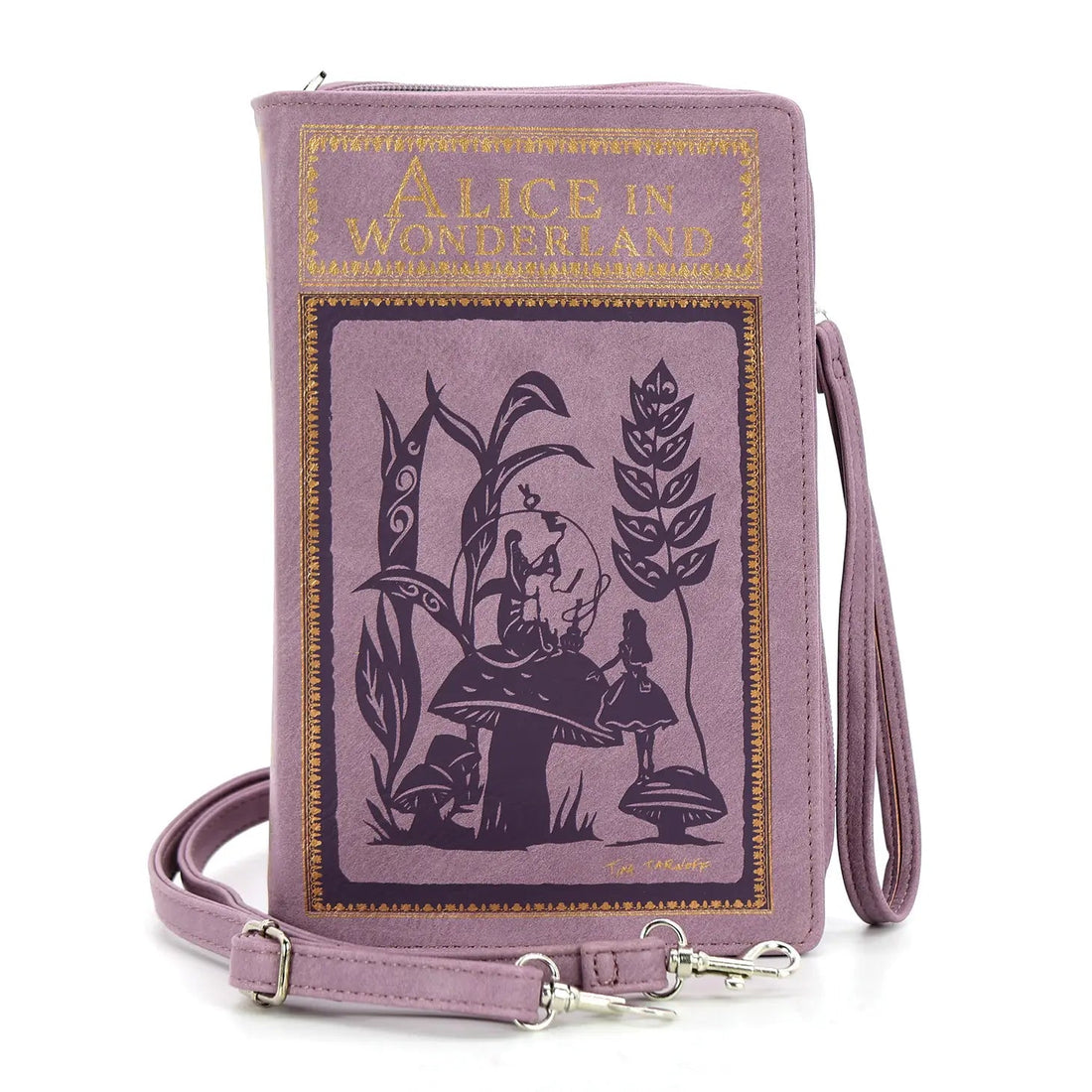 Shop Alice in Wonderland Book Clutch Bag in Vinyl - Premium Clutch Bag from Comeco INC Online now at Spoiled Brat 