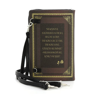 Shop Romeo and Juliet Book Wallet in Vinyl - Premium Clutch Bag from Comeco INC Online now at Spoiled Brat 
