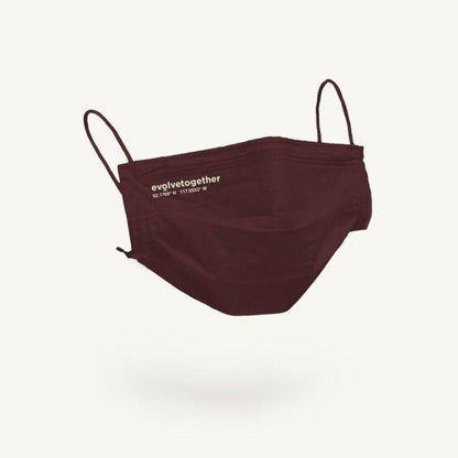 Shop Evolve Together 7 Day Alberta Burgundy Face Masks - Premium Face Mask from Evolve Together Online now at Spoiled Brat 