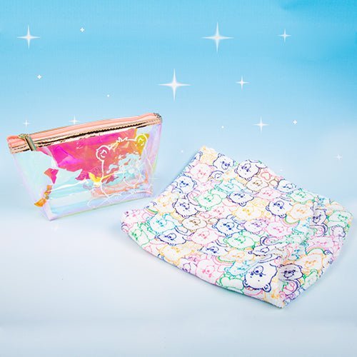 Shop Fizz Creations Care Bears Hair Turban &amp; Cosmetics Bag Set - Premium Scarf from Fizz Creations Online now at Spoiled Brat 