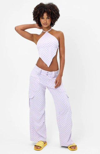 Shop Frankies Bikinis Chilli Checkered Cargo Pant - Spoiled Brat  Online