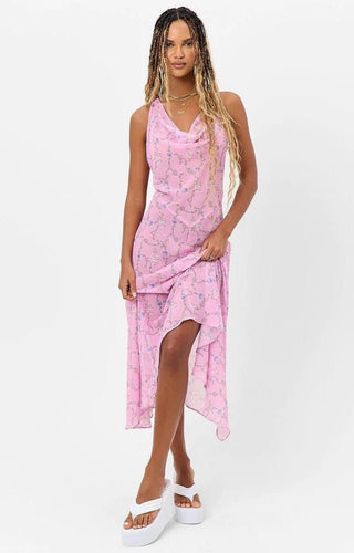 Shop Frankies Bikinis Molly Floral Chiffon Maxi Dress - Spoiled Brat  Online
